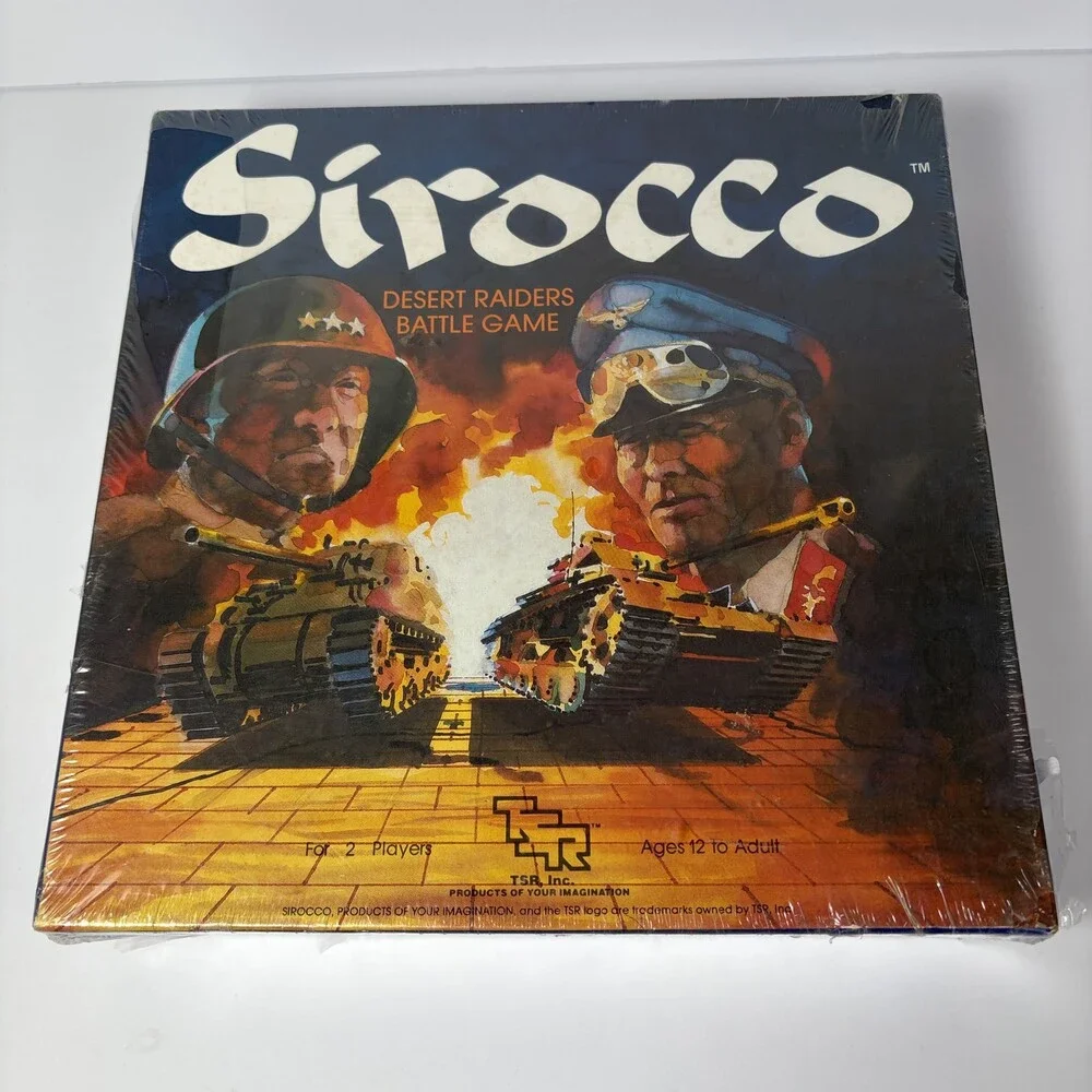 Vintage TSR Sirocco Desert Raiders Battle Game NOS Sealed New 1985 War Strategy